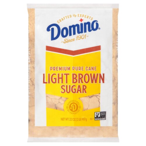 Domino Premium Pure Cane Light Brown Sugar, 32 oz