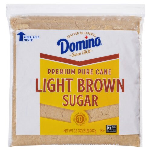 Domino Premium Pure Cane Light Brown Sugar, 32 oz