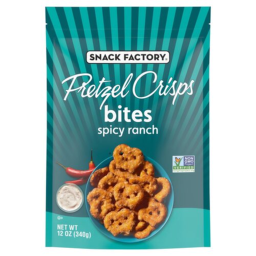 Snack Factory Spicy Ranch Pretzel Crisps Bites, 12 oz