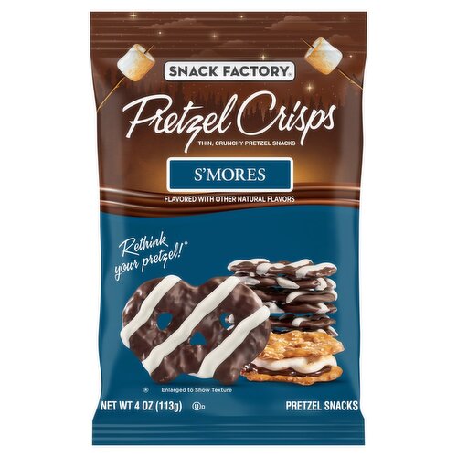 Snack Factory Pretzel Crisps S'mores Pretzel Snacks, 4 oz