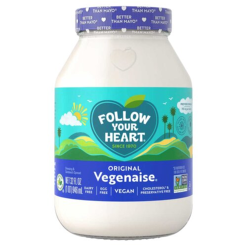 Follow Your Heart Vegenaise Original Dressing & Sandwich Spread, 32 fl oz