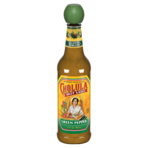 Cholula Green Pepper Hot Sauce, 12 fl oz