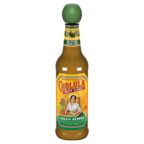 Cholula Green Pepper Hot Sauce, 12 fl oz