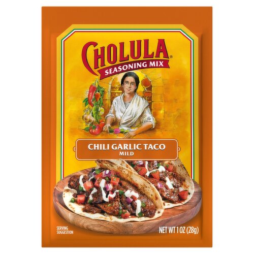 Cholula Mild Chili Garlic Taco Seasoning Mix, 1 oz