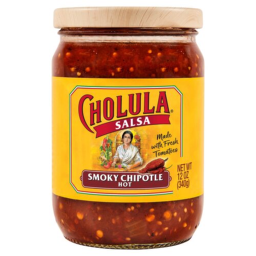 Cholula Hot Smoky Chipotle Salsa, 12 oz