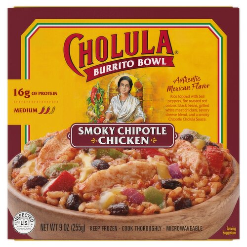 Cholula Smoky Chipotle Chicken Burrito Bowl, 9 oz