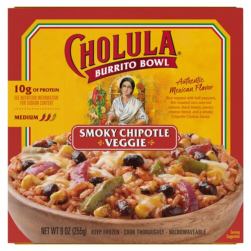 Cholula Smoky Chipotle Veggie Burrito Bowl, 9 oz