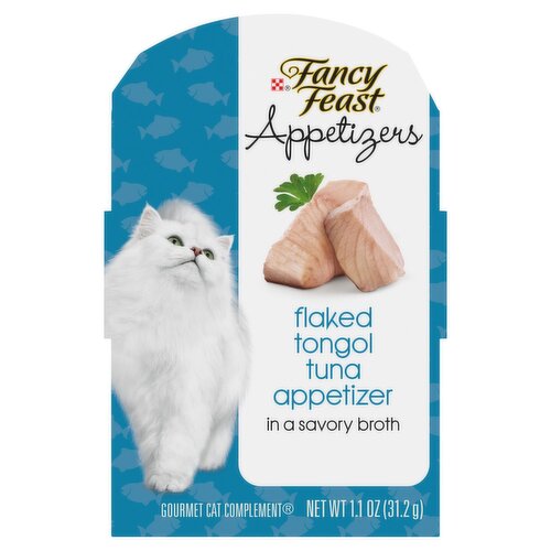 Purina Fancy Feast Appetizers Flaked Tongol Tuna Appetizer Gourmet Cat Complement, 1.1 oz