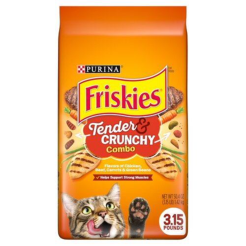 Purina Friskies Tender & Crunchy Combo Cat Food, 50.4 oz