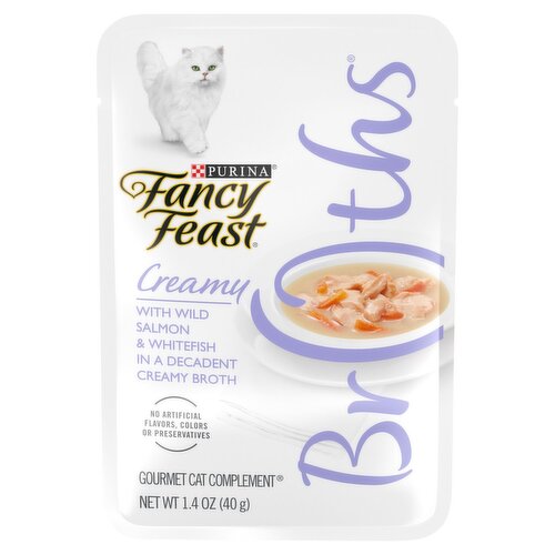 Purina Fancy Feast Broths Creamy Gourmet Cat Complement, 1.4 oz