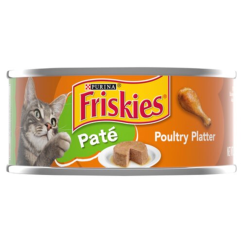 Purina Friskies Paté Poultry Platter Cat Food, 5.5 oz