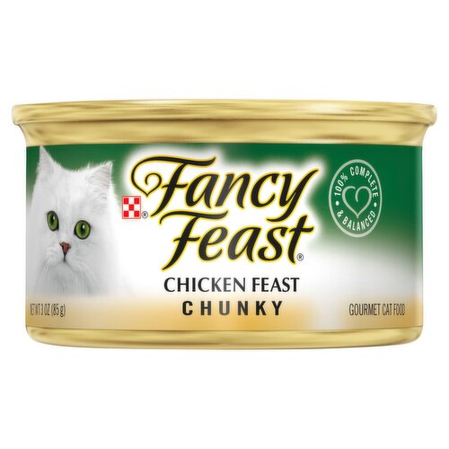 Purina Fancy Feast Chunky Chicken Feast Gourmet Cat Food, 3 oz