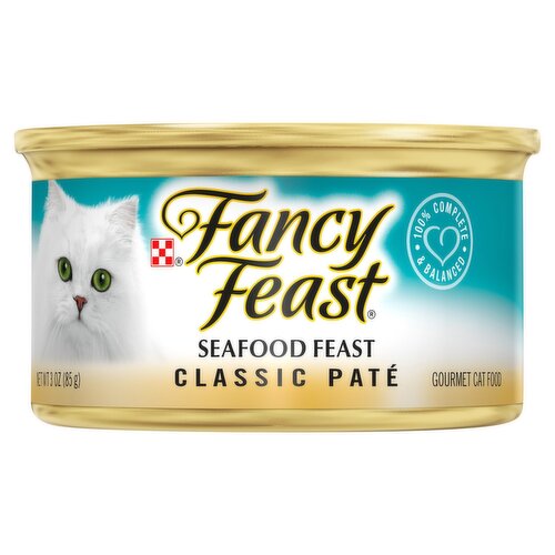 Purina Fancy Feast Seafood Feast Classic Pate Gourmet Cat Food 3 oz The Fresh Grocer