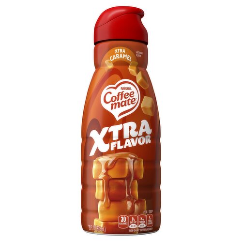 Nestlé Coffee Mate Xtra Caramel Xtra Flavor Non-Dairy Coffee Creamer, 28 fl oz