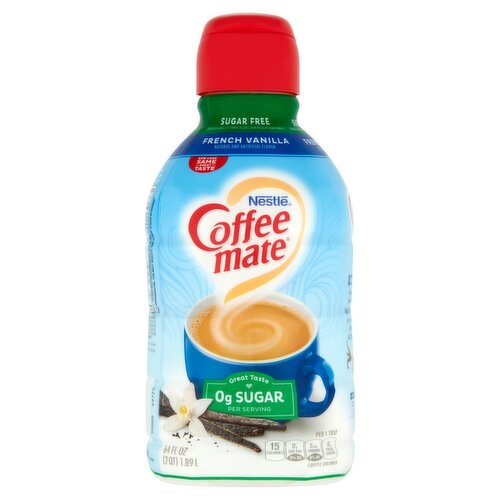 Nestlé Coffee Mate Sugar Free French Vanilla Coffee Creamer, 64 fl oz