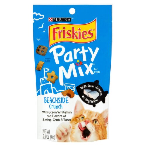 Purina Friskies Party Mix Beachside Crunch Cat Treats, 2.1 oz