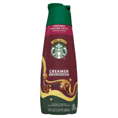 Starbucks Chestnut Praline Latte Inspired Flavor Coffee Creamer Limited Edition, 28 fl oz