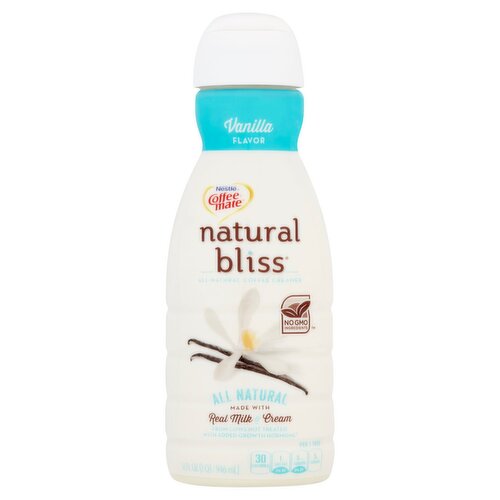 Nestlé Coffee-Mate Natural Bliss Vanilla Flavor All Natural Coffee Creamer, 32 fl oz