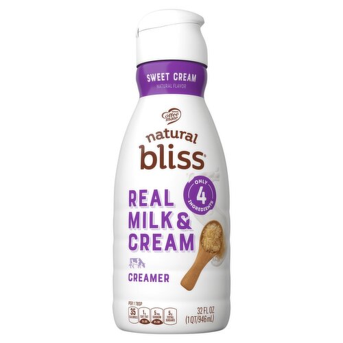 Nestlé Coffee Mate Natural Bliss Real Milk & Cream Sweet Cream Creamer, 32 fl oz