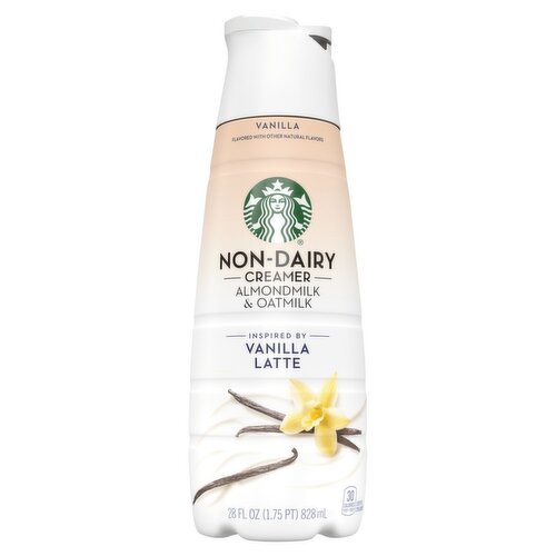 Starbucks Vanilla Almondmilk & Oatmilk Non-Dairy Coffe Creamer, 28 fl oz