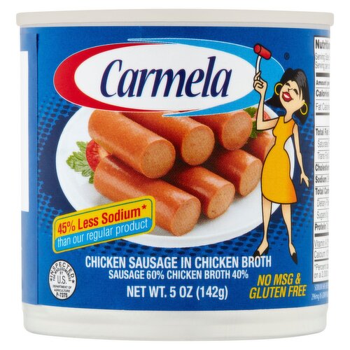 Carmela Chicken Sausage in Chicken Broth, 5 oz