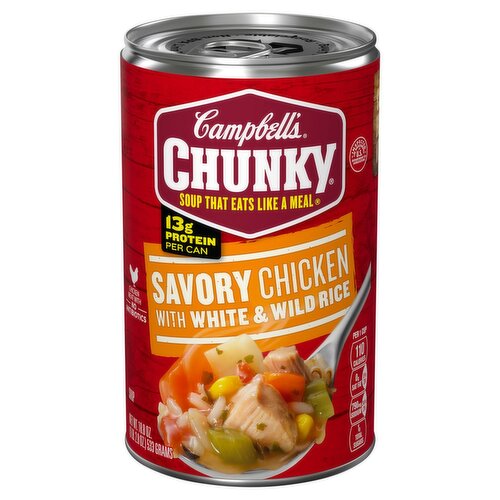 Campbell's Chunky Savory Chicken with White Wild Rice Soup, 18.8 oz