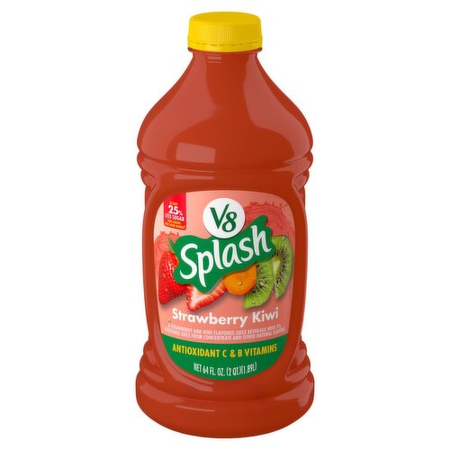 V8 Splash Strawberry Kiwi Juice, 64 fl oz