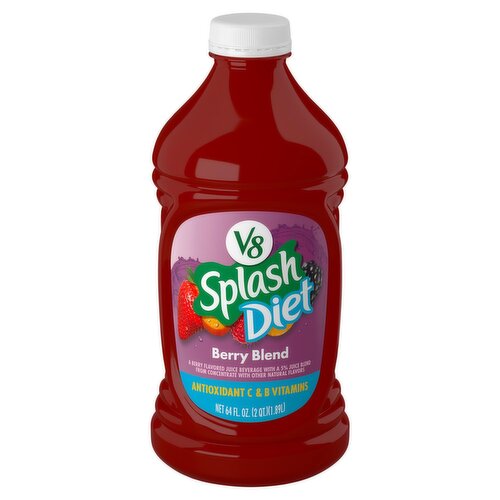 V8 Splash Diet Berry Blend Juice Beverage, 64 fl oz