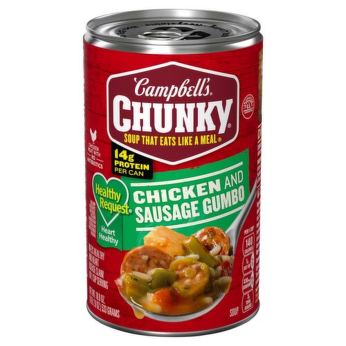 Campbell's Chunky Chicken and Sausage Gumbo Soup, 18.8 oz