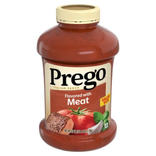 Prego Flavored with Meat Italian Sauce Value Size, 67 oz