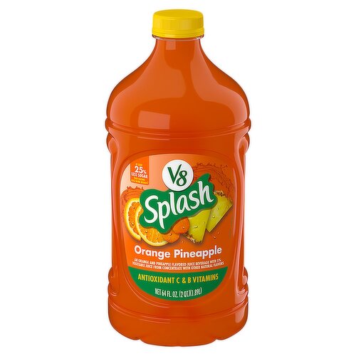 V8 Splash Orange Pineapple Juice Beverage, 64 fl oz