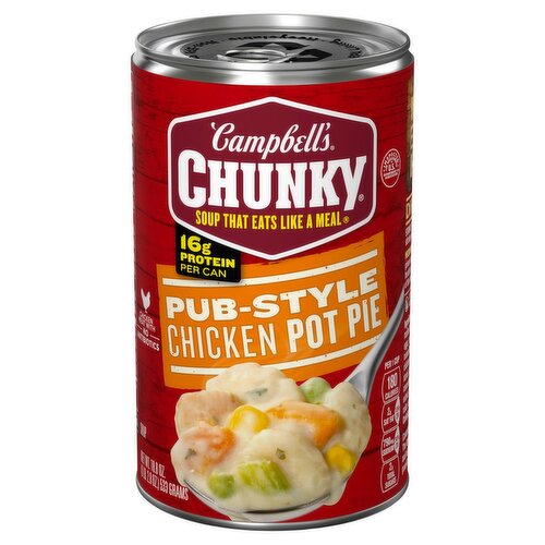 Campbell's Chunky Pub-Style Chicken Pot Pie Soup, 18.8 oz