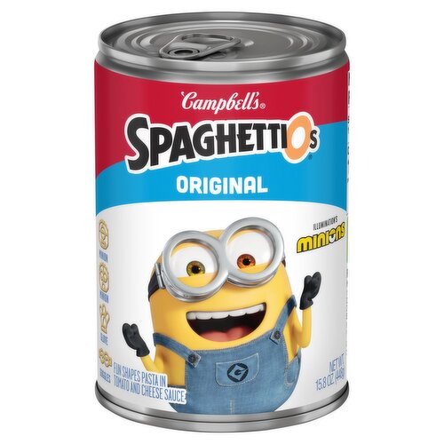 Campbell's Spaghettios Original Illumination's Minions Fun Shapes Pasta, 15.8 oz