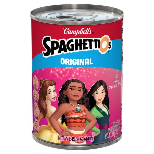 Campbell's Spaghettios Original Cool-Shapes Pasta in Tomato and Cheese Sauce, 15.8 oz