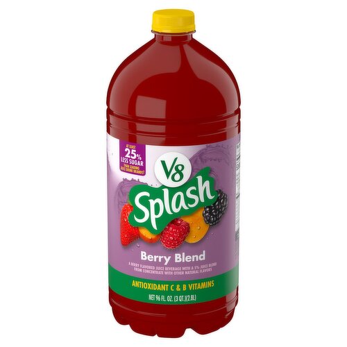 V8 Splash Berry Blend Juice Beverage, 96 fl oz