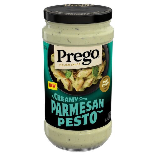 Prego Creamy Parmesan Pesto Italian Sauce, 14.5 oz