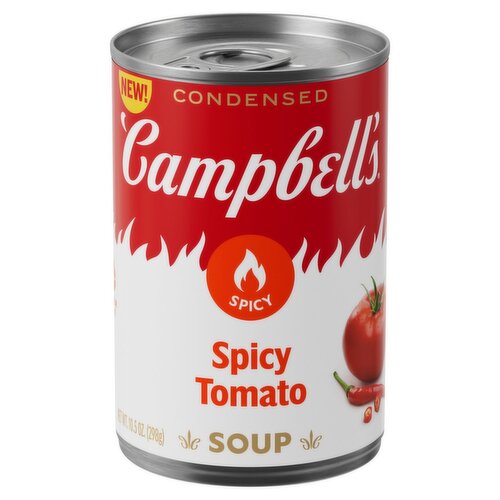 Campbell's Condensed Spicy Tomato Soup, 10.5 oz