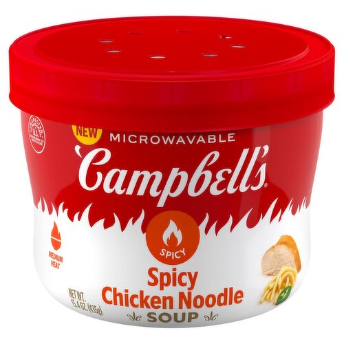 Campbell's Spicy Chicken Noodle Soup, 15.4 oz