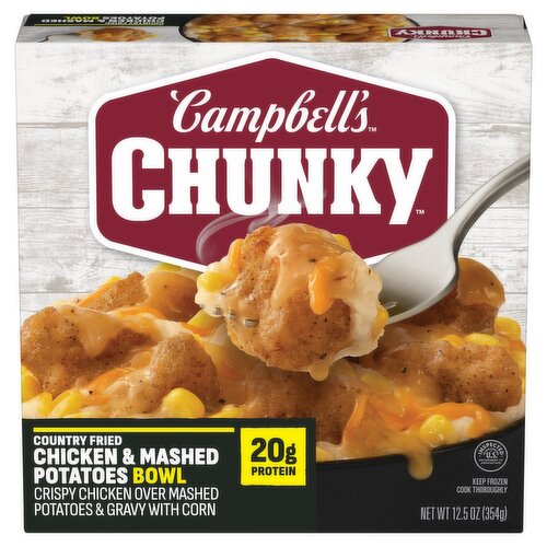 Campbell's Chunky Country Fried Chicken & Mashed Potatoes Bowl, 12.5 oz