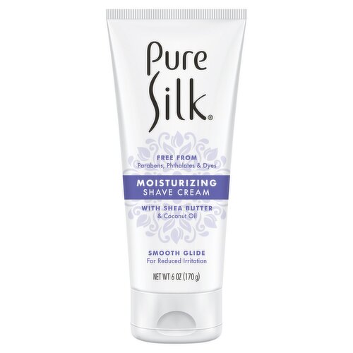 Pure Silk Moisturizing Shave Cream, 6 oz