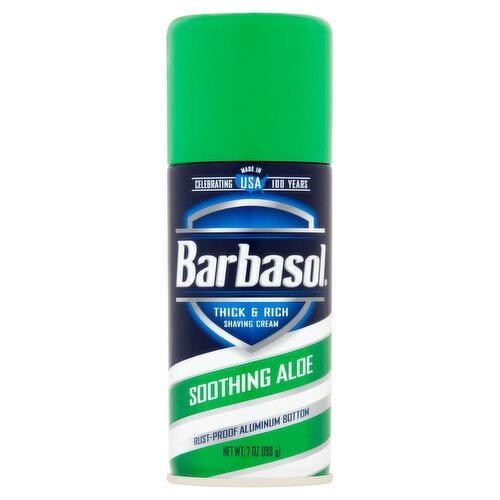 Barbasol Soothing Aloe Thick & Rich Shaving Cream, 7 oz