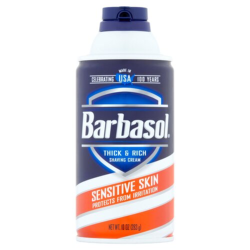 Barbasol Sensitive Skin Shaving Cream, 10 oz