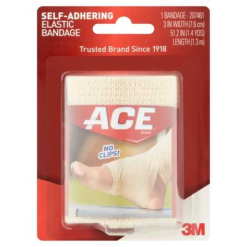 ACE™ Brand Self-Adhering Elastic Bandage, 3 in., Beige, 1/Pack