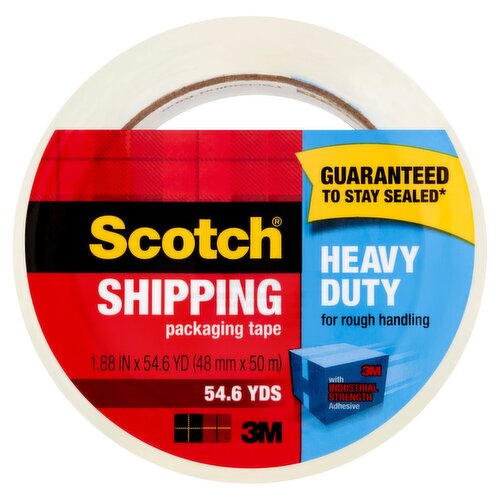 Scotch® Heavy Duty Shipping Packaging Tape, 1.88 in x 54.6 yd, 1/Pack