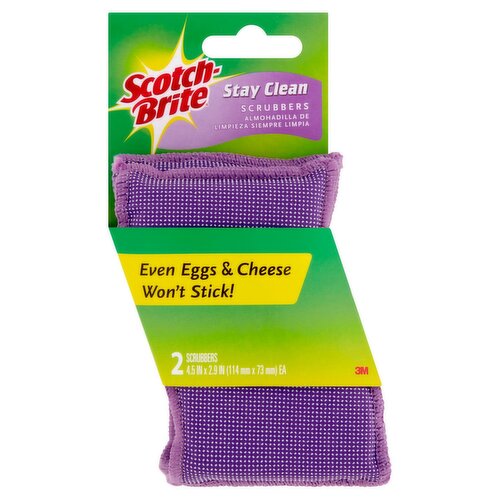 Scotch-Brite® Dobie ™ Clean Rinse Scrubber, 2/Pack