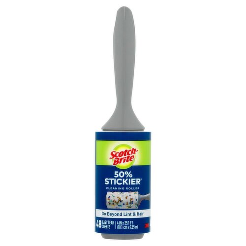 Scotch-Brite™ 50% Stickier Lint Roller, 1/Pack, 48 Sheets
