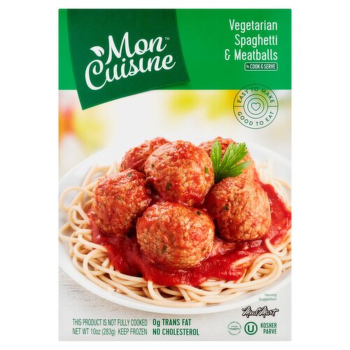 Mon Cuisine Vegetarian Spaghetti & Meatballs, 10 oz