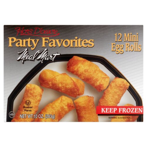 Meal Mart Party Favorites Hors D'oeuvre Mini Egg Rolls, 12 count, 10 oz