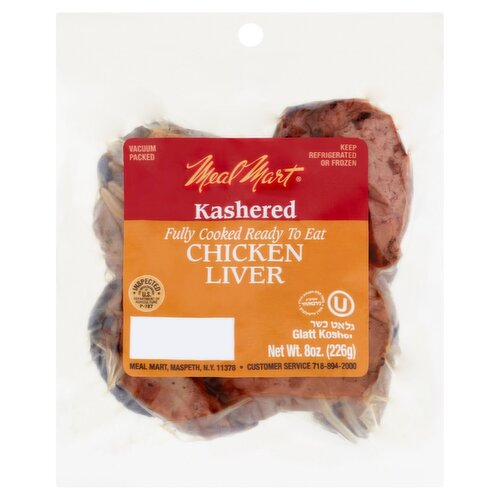 Meal Mart Kashered Chicken Liver, 8 oz