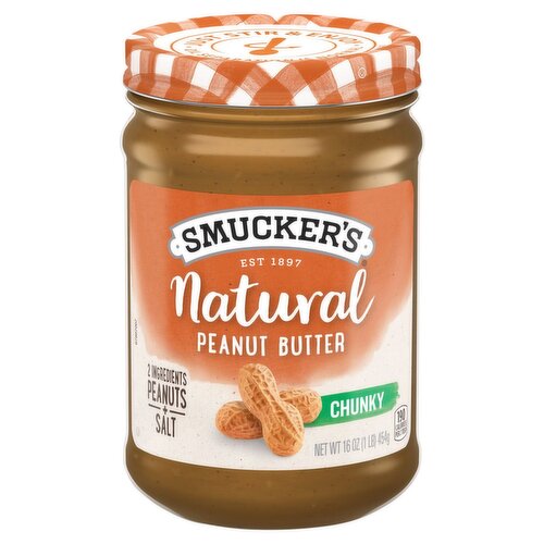 Smucker's Natural Chunky Peanut Butter, 16 oz